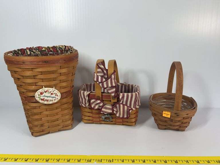 Longaberger Snapdragon Basket, Herb Basket, Sweetheart Basket