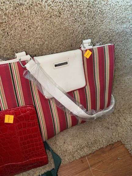 NY&C Faux Leather Handbag, Longaberger Purse, Heavy Duty Bag