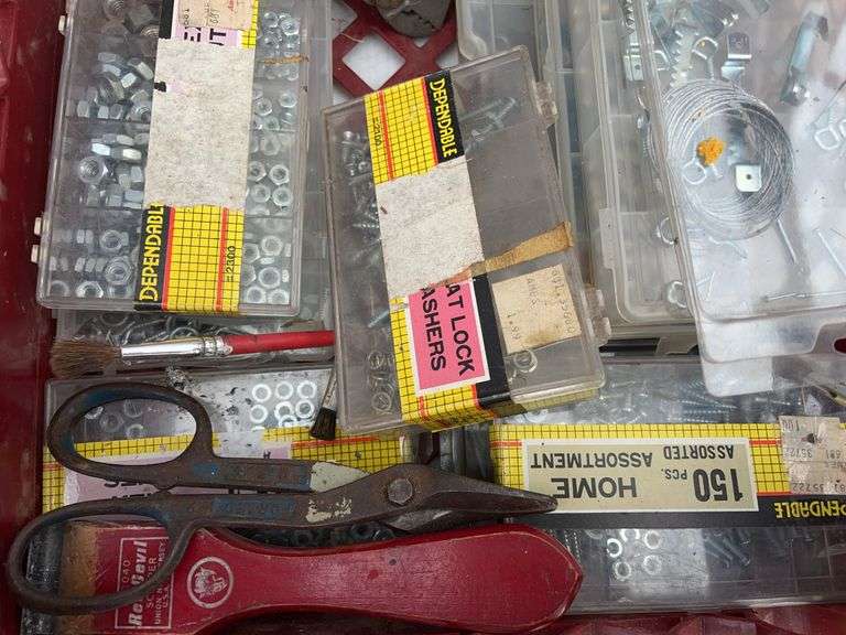 Crate with Variety of Tools