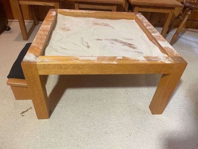 (3) wooden stands, dining chair, and other stands