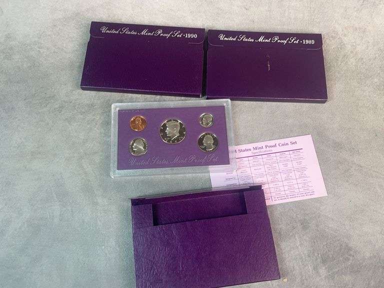 1989, 1990, 1991 United States Proof Sets