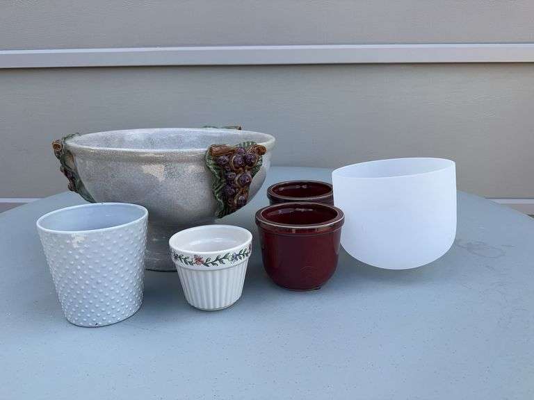 (6) Flower Pots