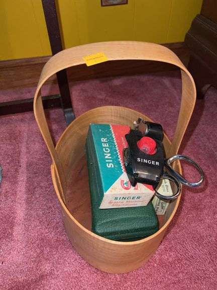 Sewing Stand with Contents, Sewing Box with Contents, Sewing Supplies