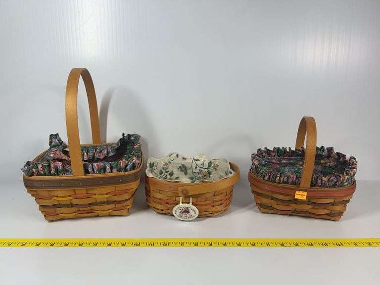 Longaberger Mothers Day Basket, Longaberger Small Oval Basket, Square Basket