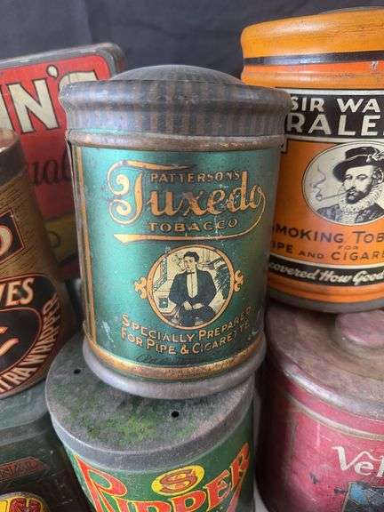 Old Cigar and Tobacco Tins
