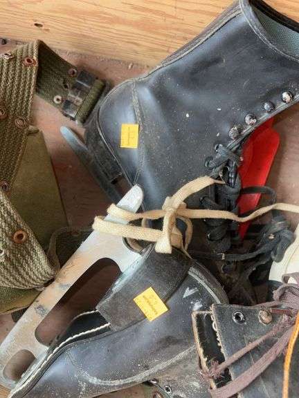 Assortment of Vintage Ice Skates