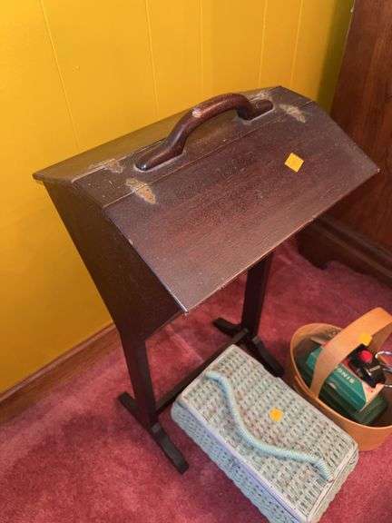 Sewing Stand with Contents, Sewing Box with Contents, Sewing Supplies