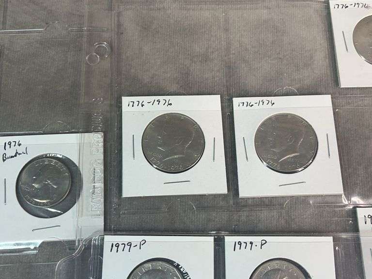Susan B Anthony Dollars, Kennedy Halves, Washington Quarters, Buffalo Nickels ￼