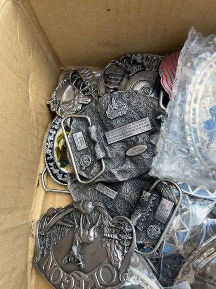 Large Assortment of Belt Buckles