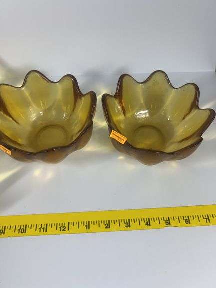 Vintage Blenko Lotus Bowl Set