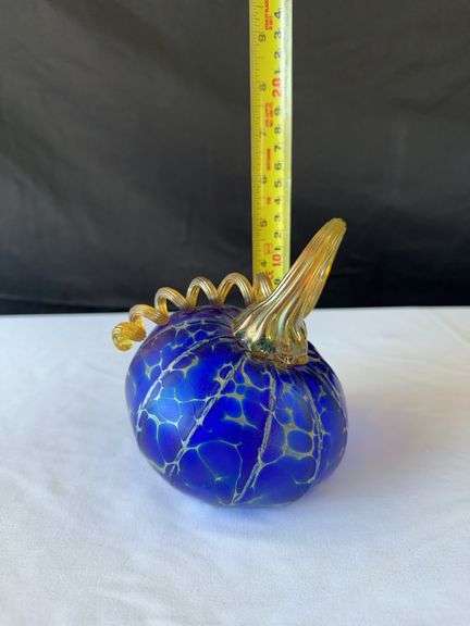 (5) Glass Pumpkins