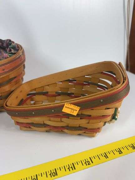 Longaberger Hope Basket, Sleigh Basket, Harvest Basket, Collectors Club Basket