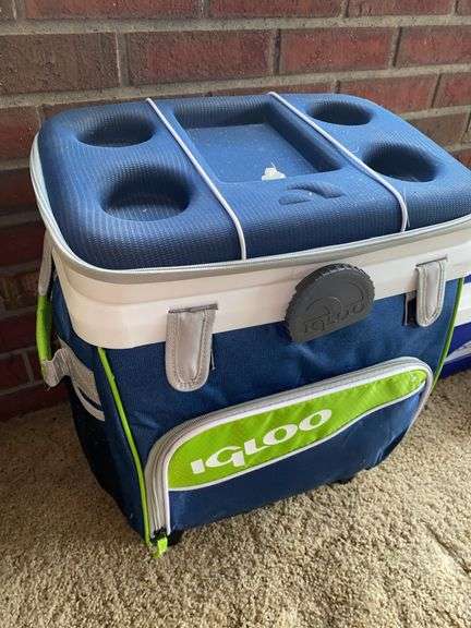 Igloo Mesh Wheeled Cooler, Donjoy Iceman Cooler