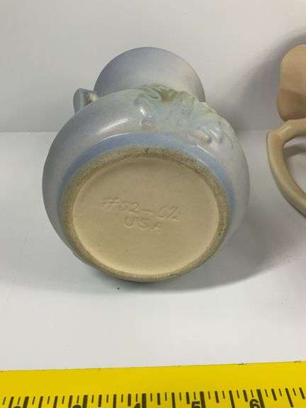 2 Pottery Pitchers, Vintage Covered Sugar Bowl