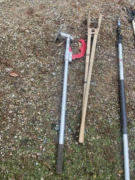 Post hole digger, tamper, extended trimmer, carriers, and more