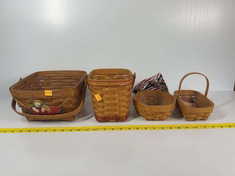 Longaberger Parsley Booking, Longaberger Hostess Sage Booking, Longaberger Square Basket, Longaberge