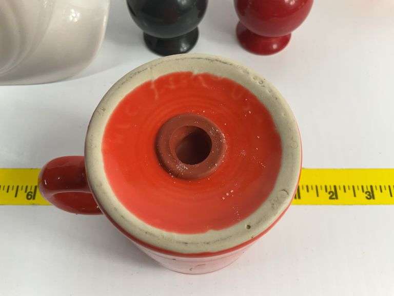 Fiesta Ware Salt and Pepper Shakers, Fiesta Ware Pitcher