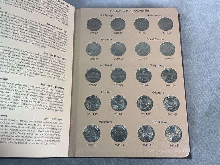 2010-2021 America’s Beautiful National Parks Washington Quarters