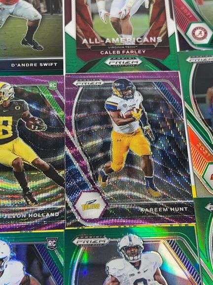Assortment of College Football Trading Cards