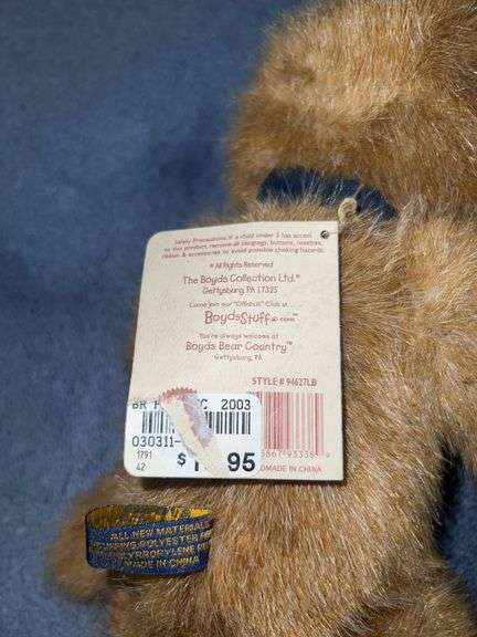 Longaberger Collectors Club 2003 Boyd Bear, Small Plush Rabbit, #1 Grandma Special Edition Boyd Bear