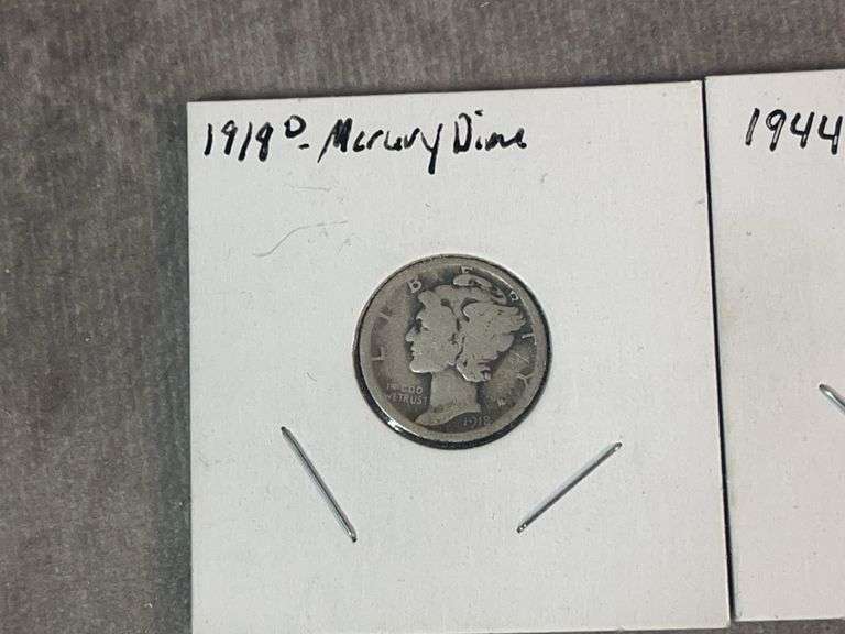 1918-D & 1944-D Mercury Dimes