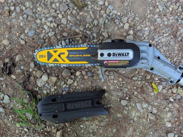 DeWalt brushless extended chain saw with battery
