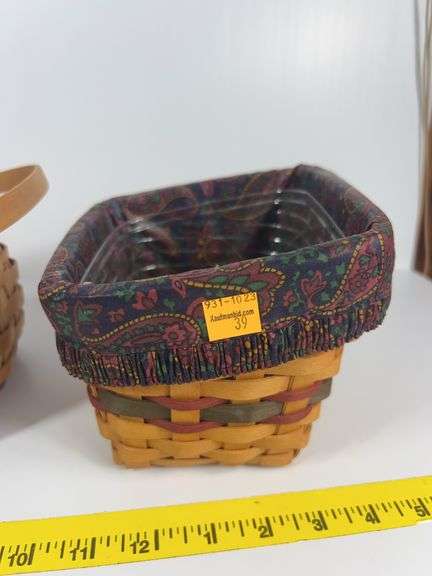 Longaberger Cranberry Basket, Fathers Day Basket, Woven Memories Basket