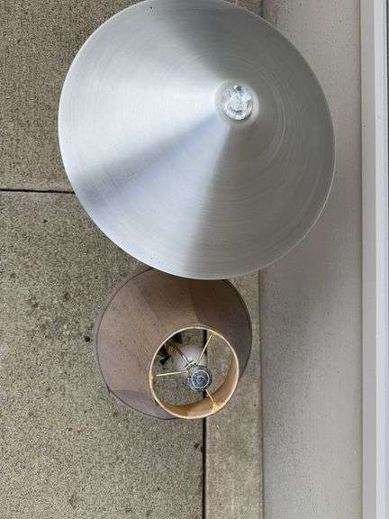Modern Geometric Lamp and a misc. Lamp