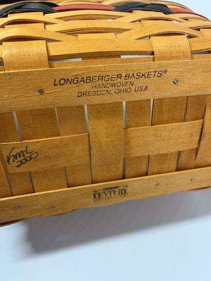 2000 Longaberger All American Sparkler Basket, Longaberger Tow Your Boat Basket, (2) Small Longaberg