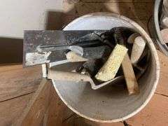 (2) buckets of cementing and masonry items
