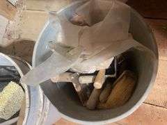 (2) buckets of cementing and masonry items