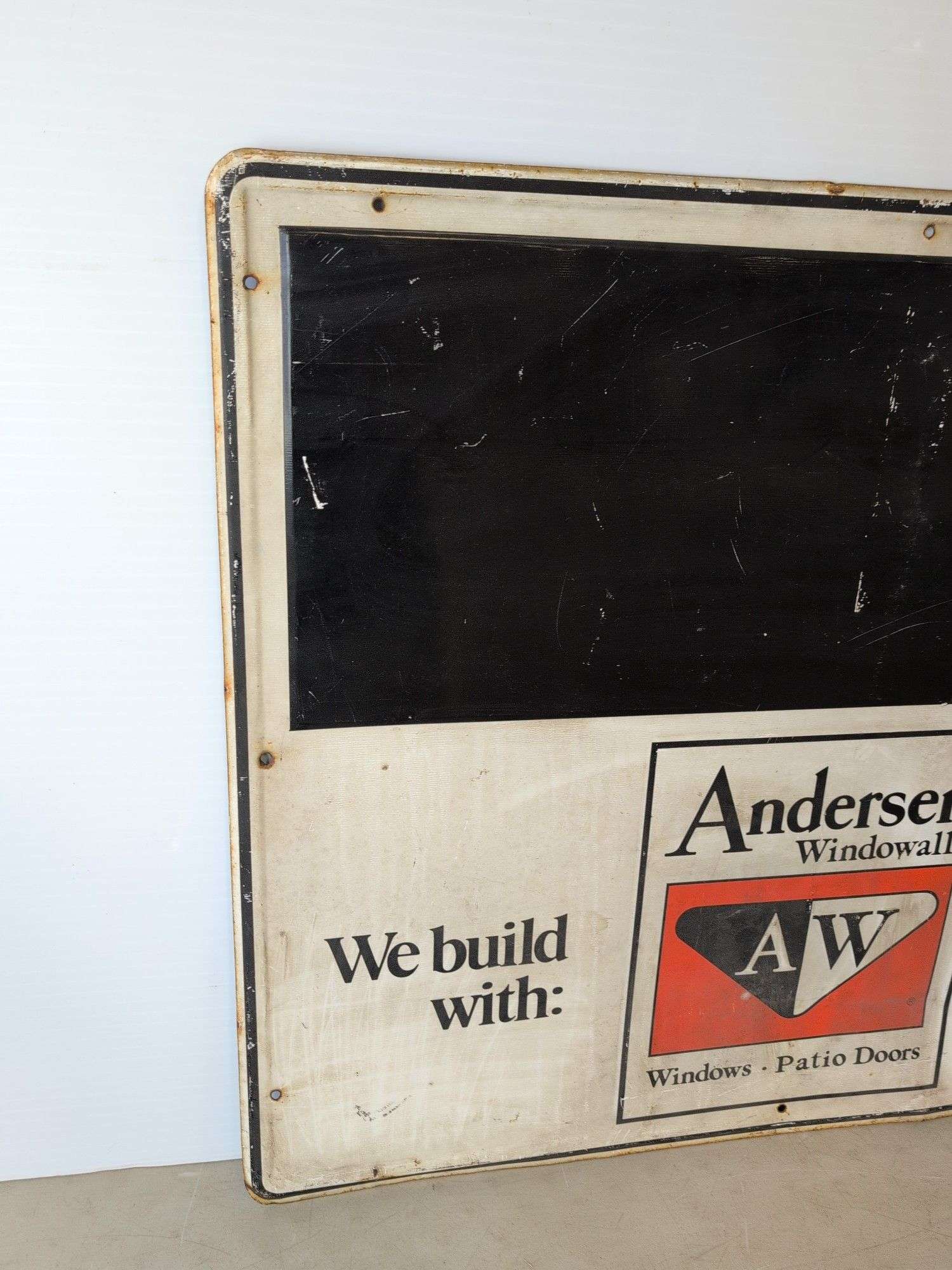 Anderson Windowalls metal sign - 36" x 30"