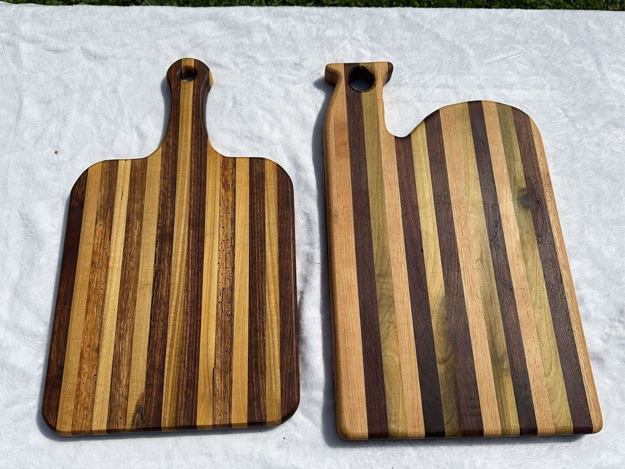 (2) Homemade Wooden Charcuterie Boards