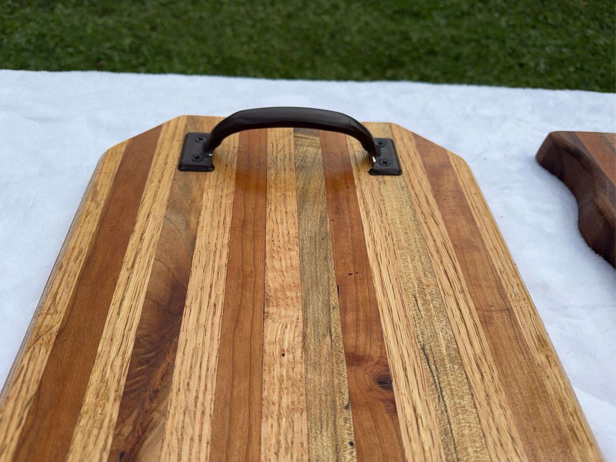 (2) Homemade Wooden Charcuterie Boards