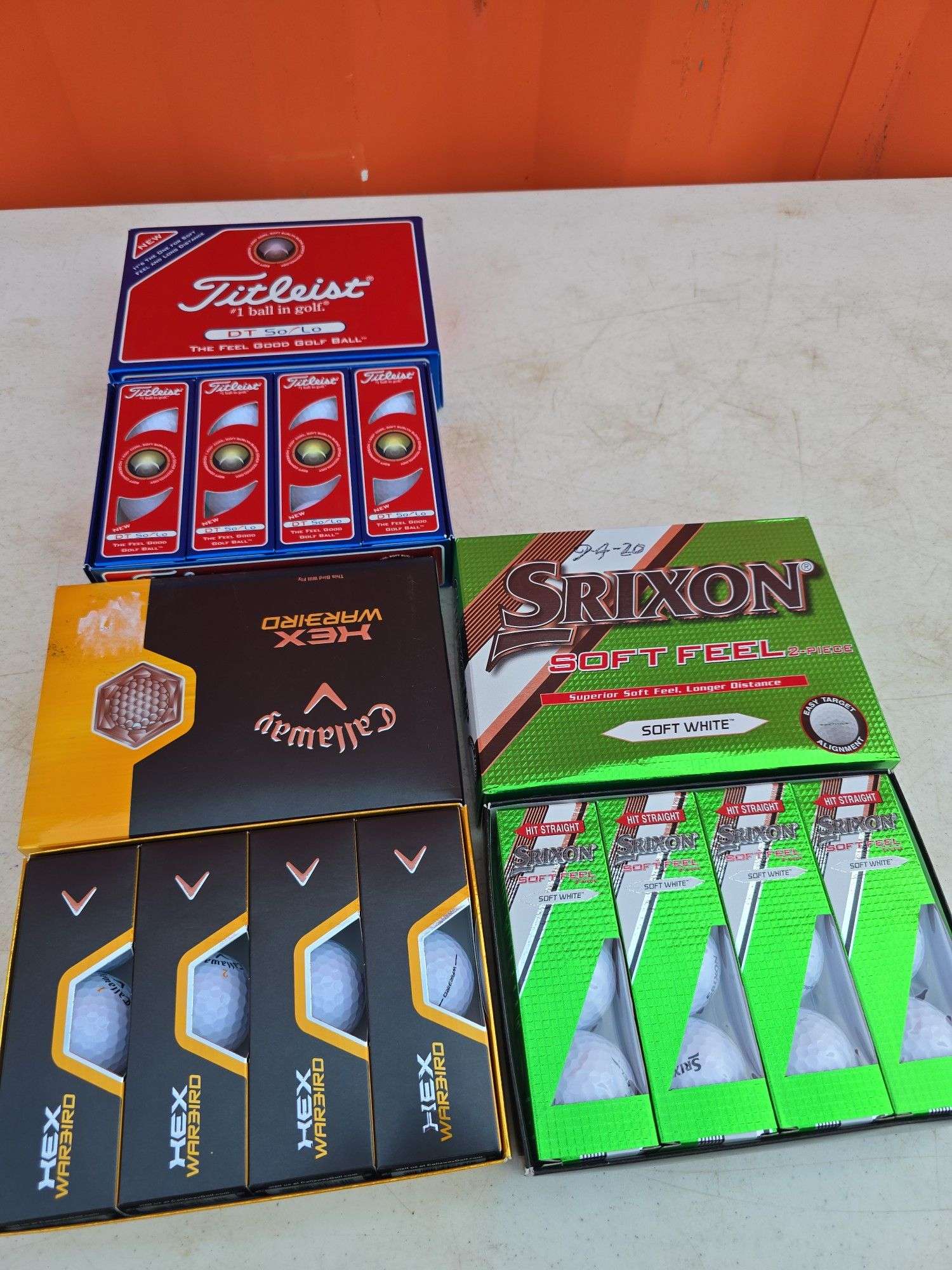 LOT OF NEW GOLF BALLS