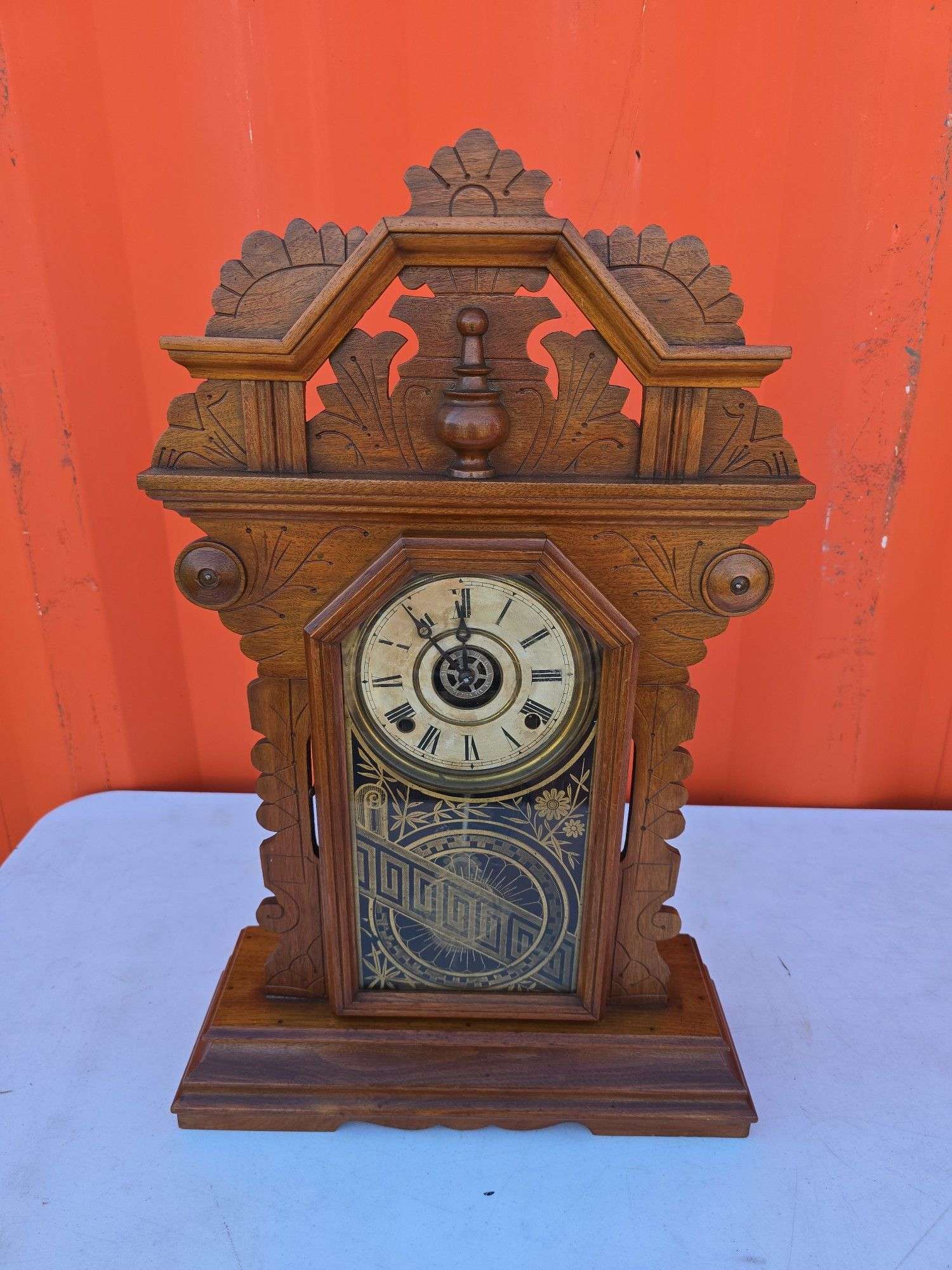 INGRAHAM AMULET 1886 MANTLE CLOCK WORKS