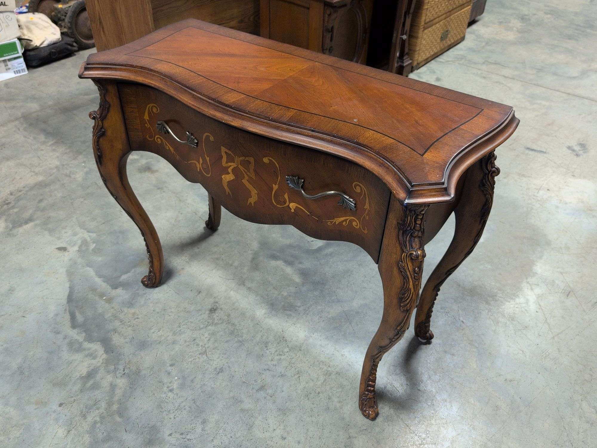 Clawfoot vintage console table