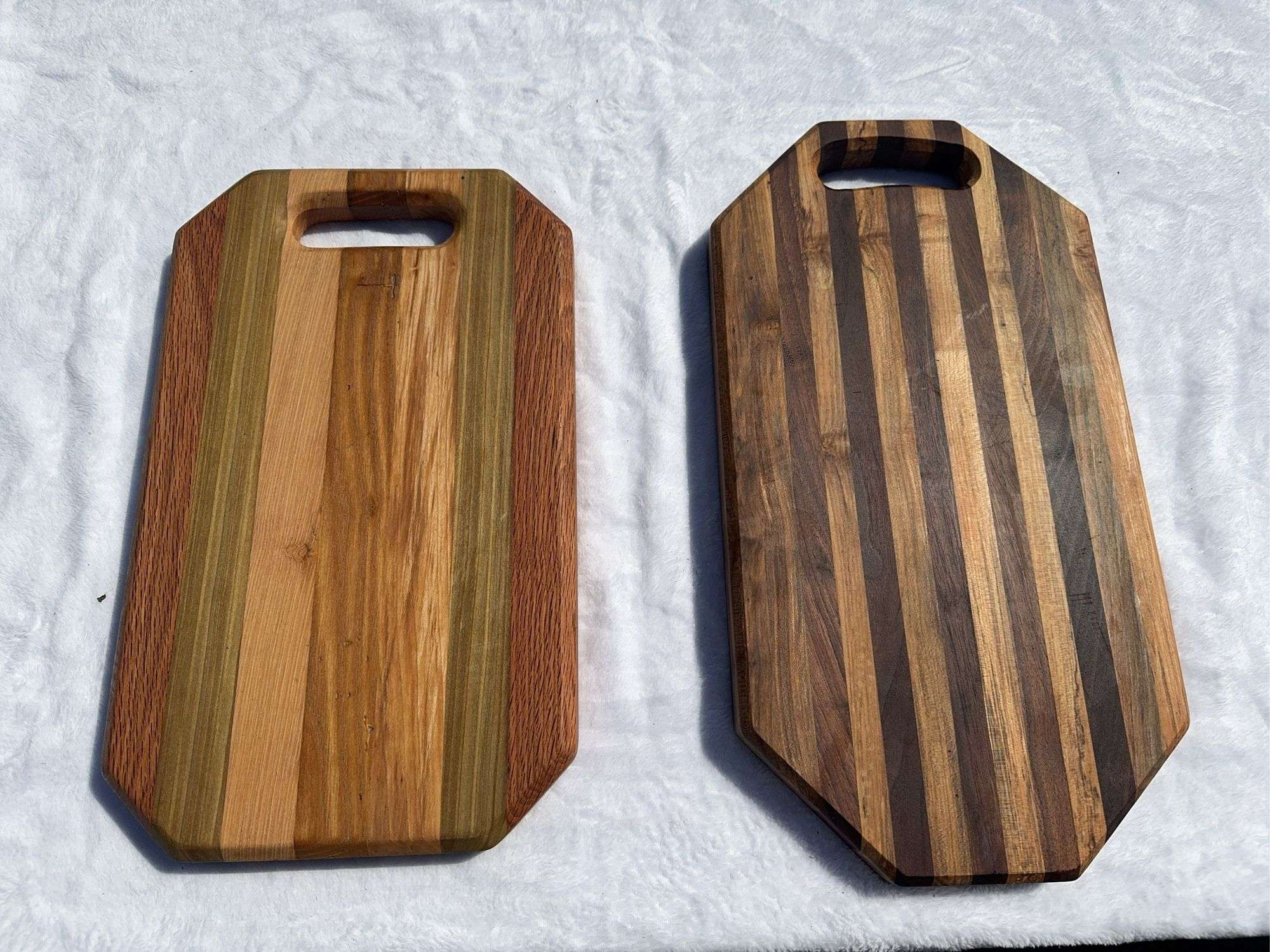 (2) Homemade Wooden Charcuterie Boards