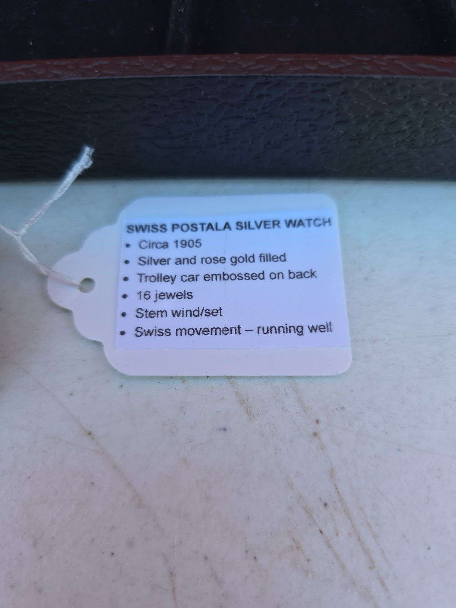 1905 POSTALA 16 JEWEL SWISS WINDUP POCKET WATCH WORKS