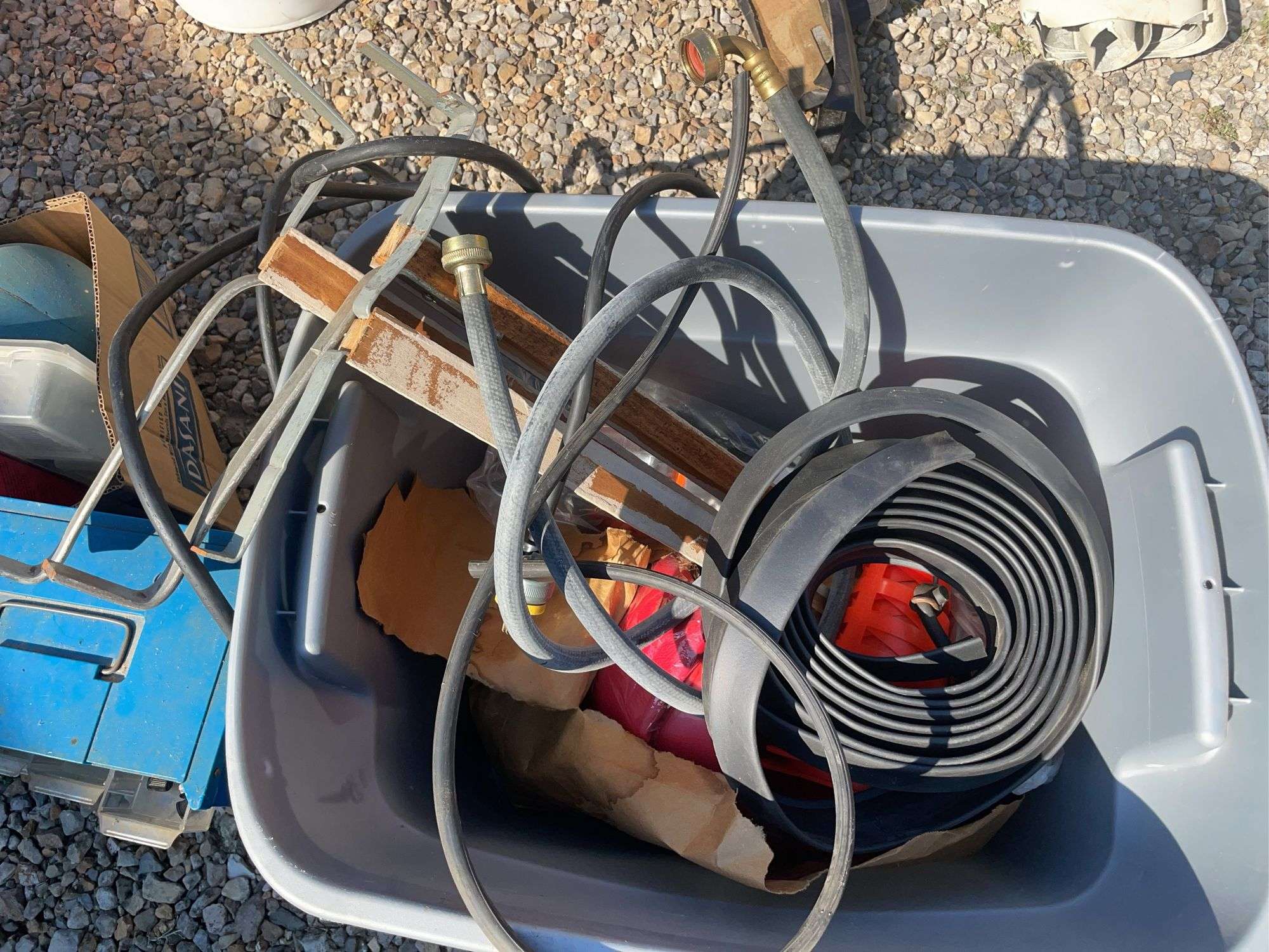 Small Toolbox with fasteners, cleaners polishes and more