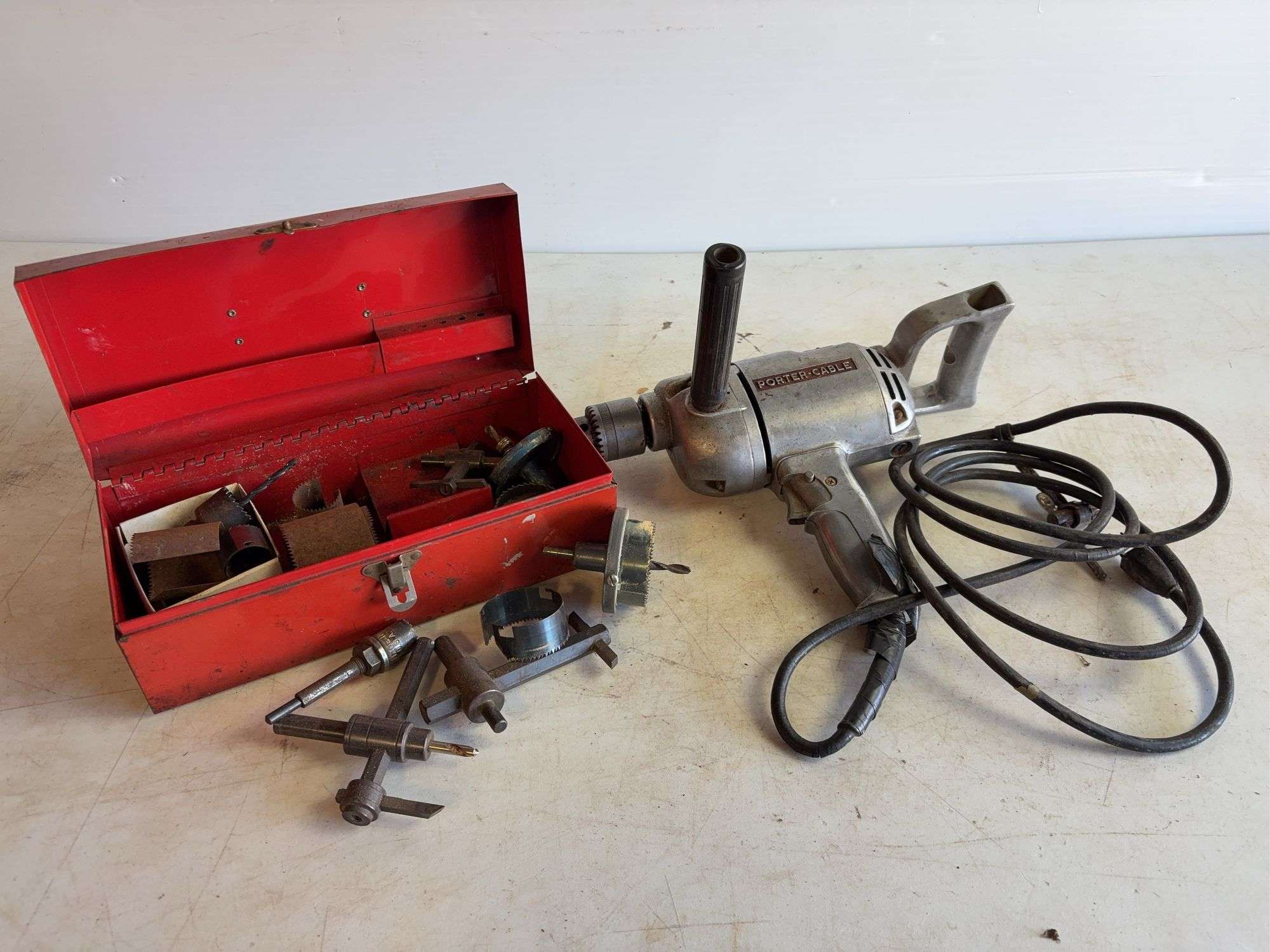 Porter Cable drill, bits, and more