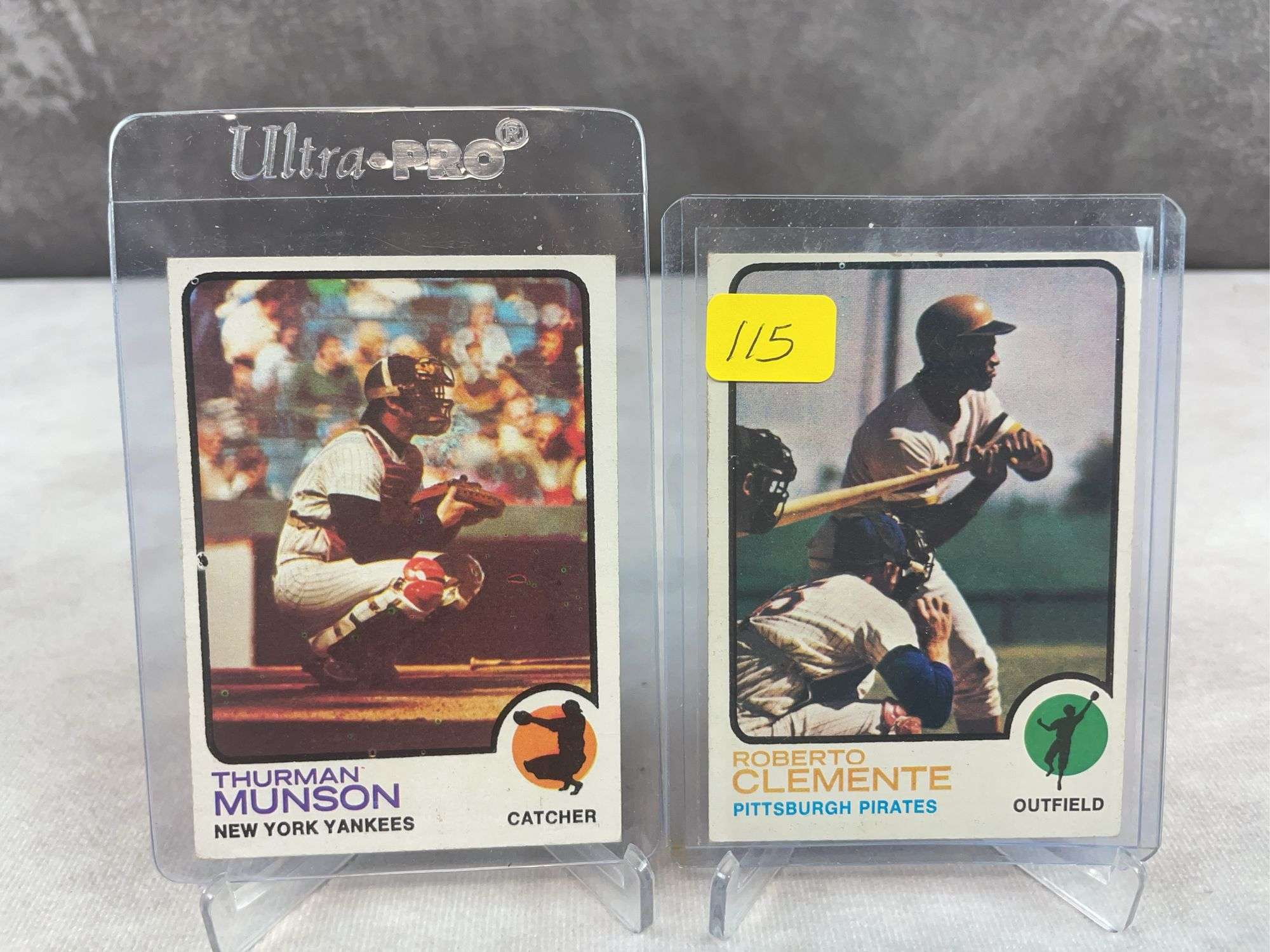 1973 Topps: Roberto Clemente, Thurmon Munson