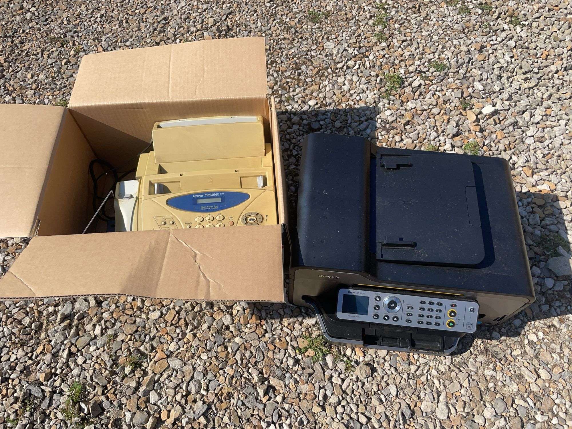 Kodak all-in-one printer and Brother fax machine