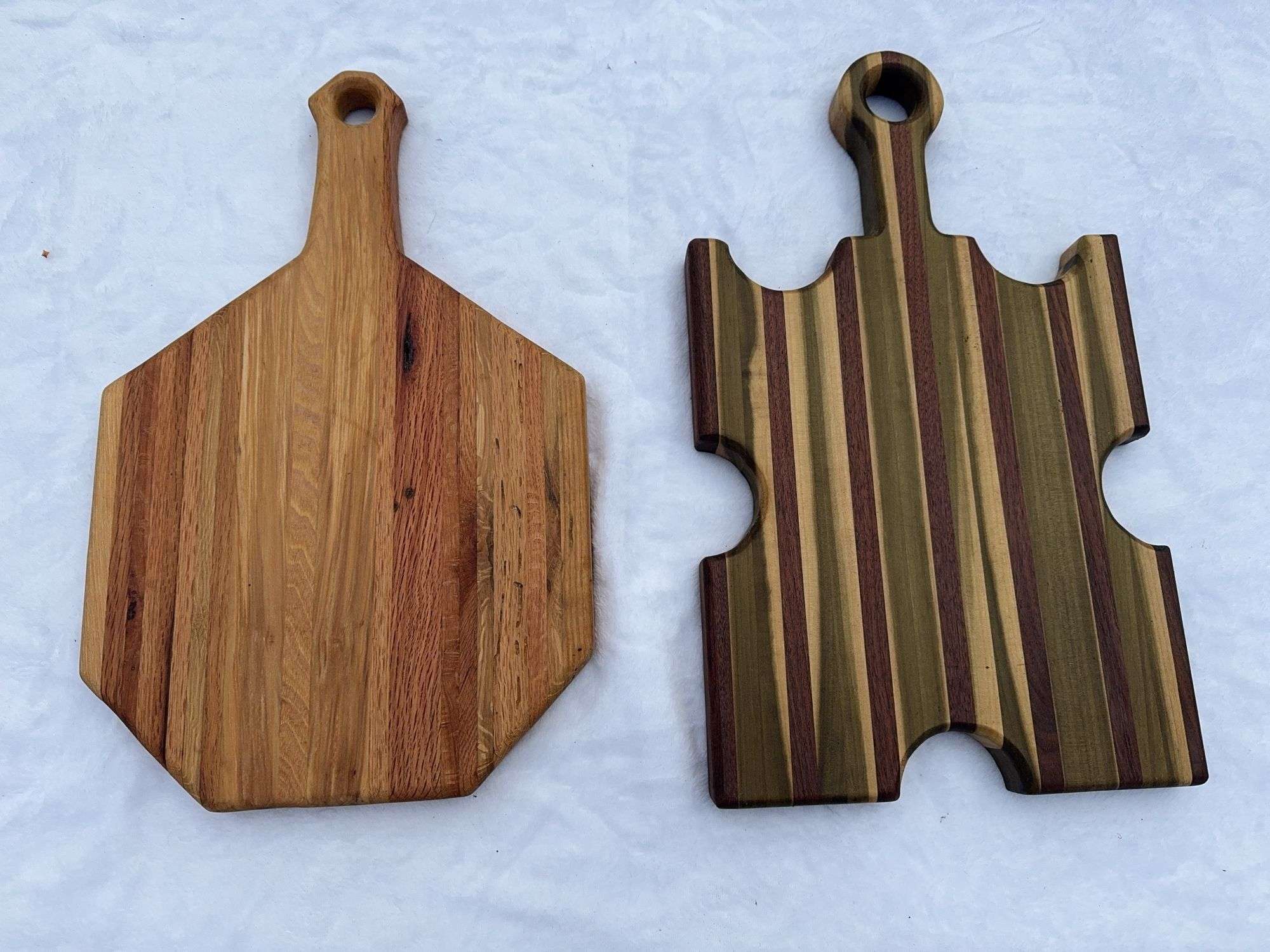 (2) Homemade Wooden Charcuterie Boards