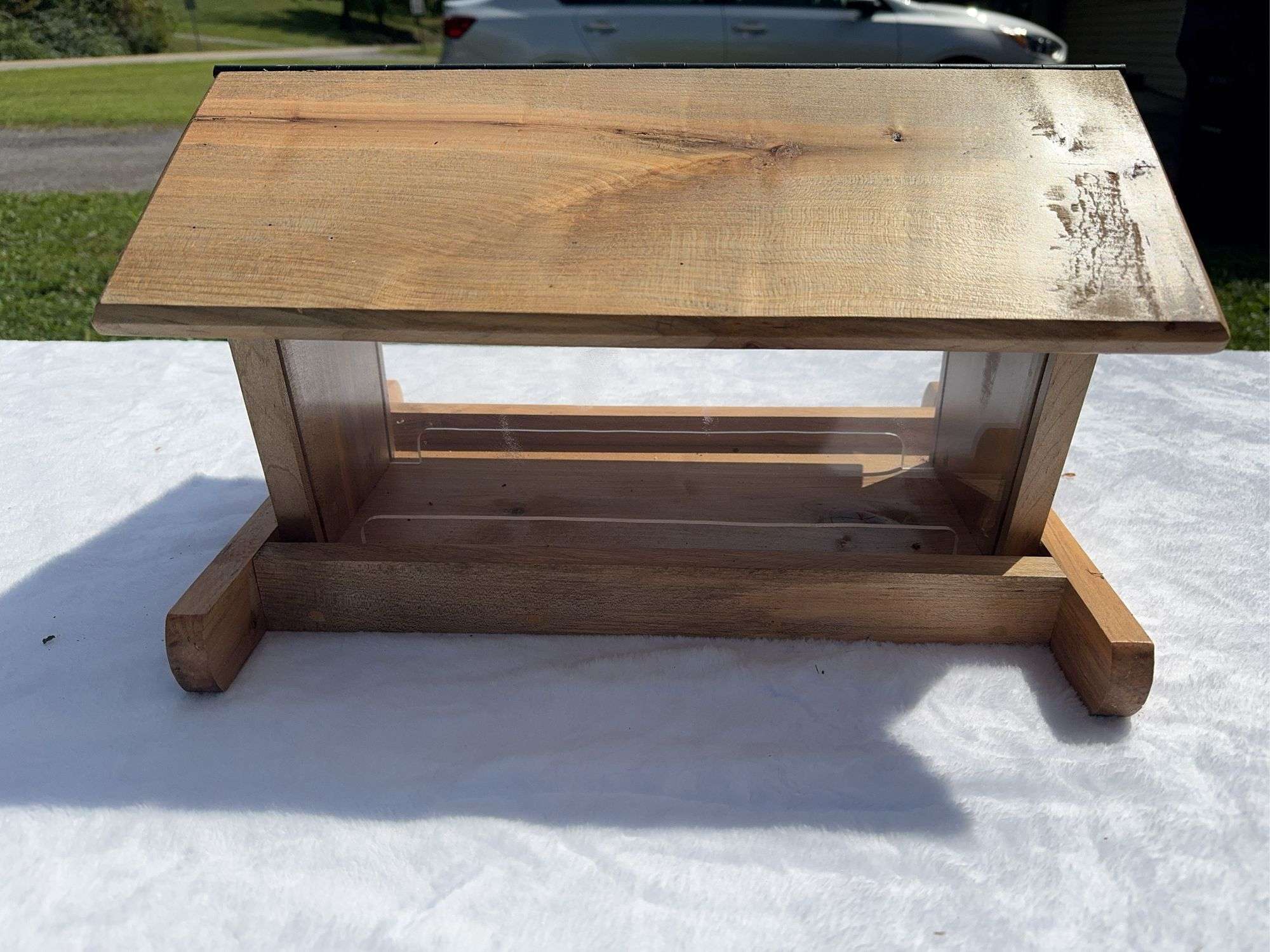 Homemade Wooden Bird Feeder