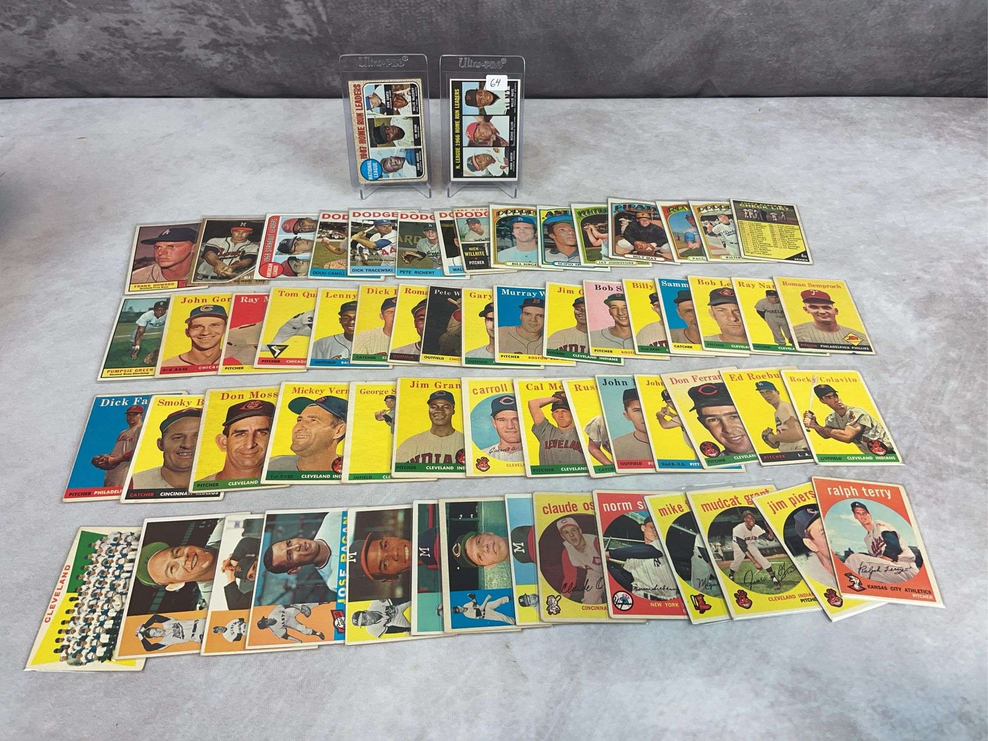 (60+) 1950's & 1960's NL Leaders, Colavito, Howard, Mathews & Others