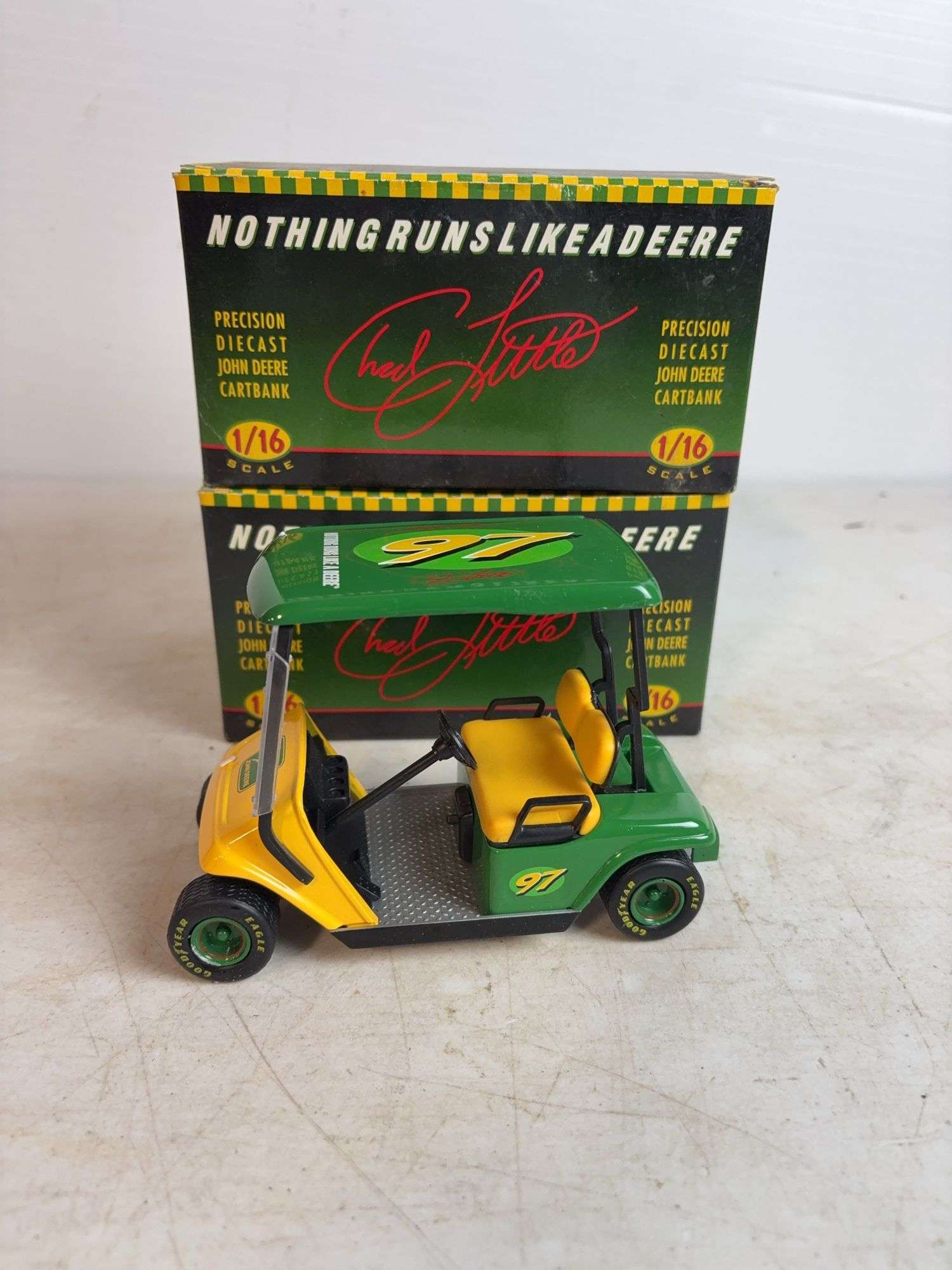 (2) John Deere Precision diecast cartbanks - 1/16 scale