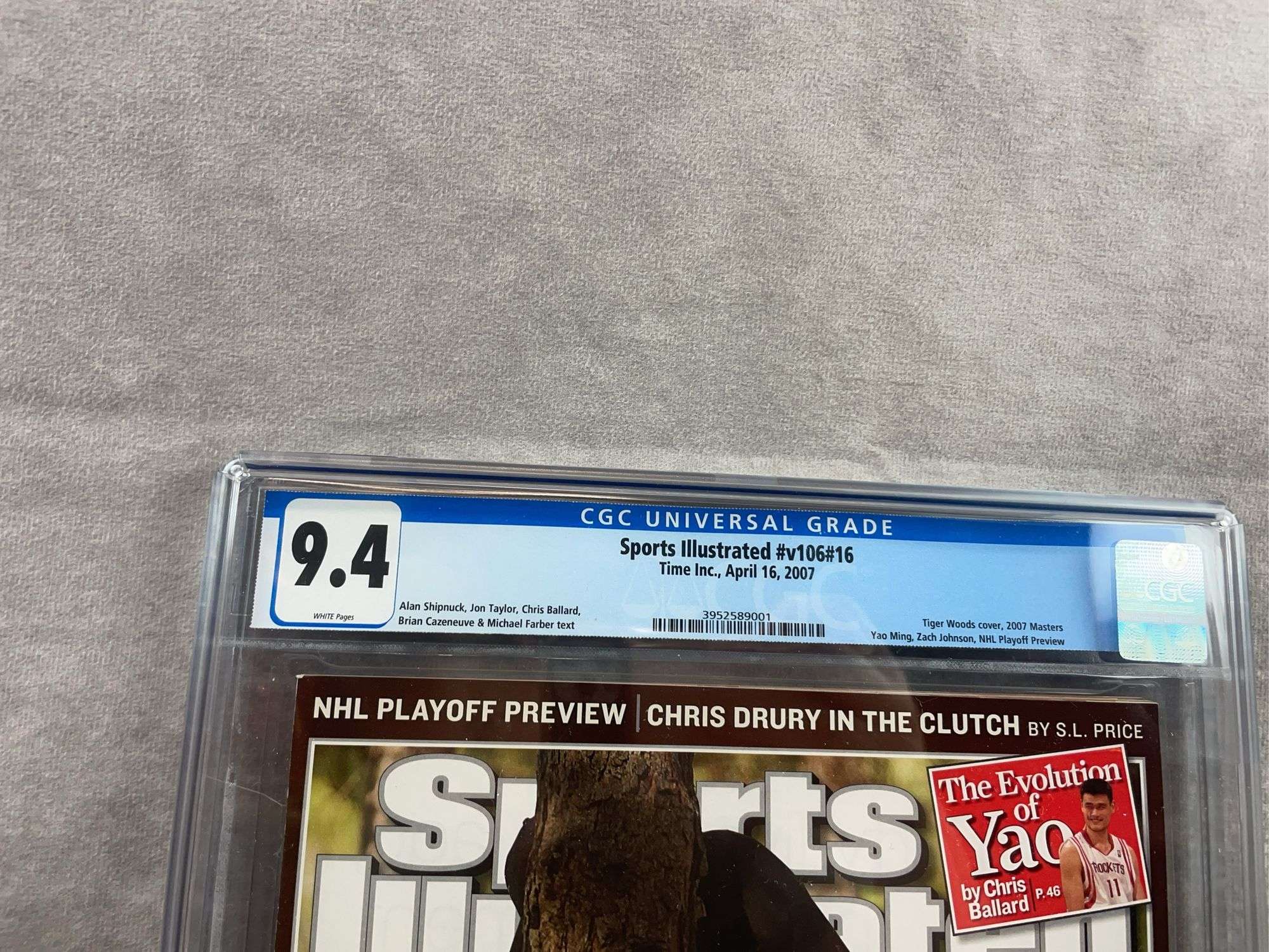 Tiger Woods Sports Illustrated - Masters Disasters- CGC 9.4