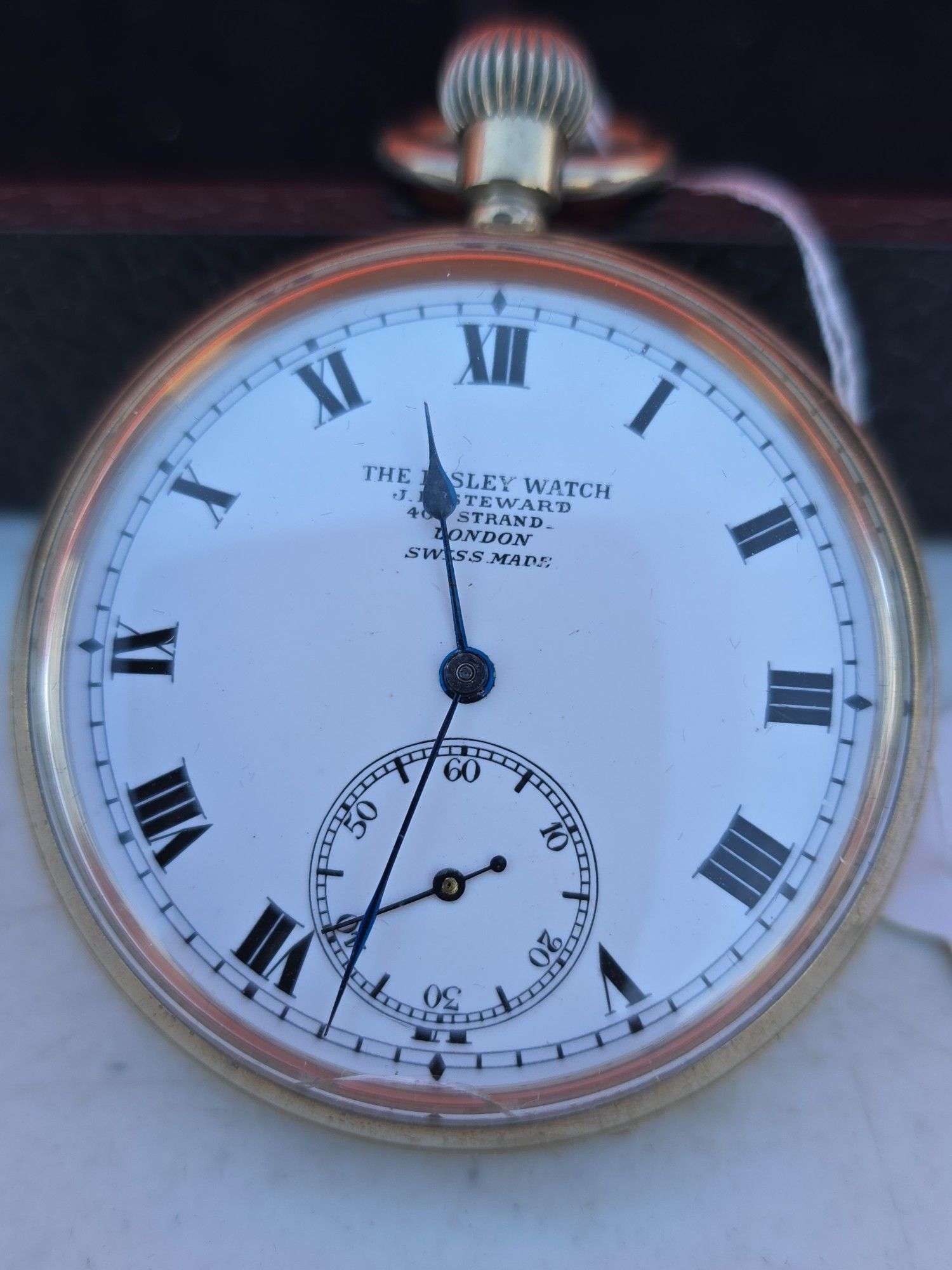 1910 ATLAS THE BISLEY 15 JEWEL WINDUP POCKET WATCH WORKS