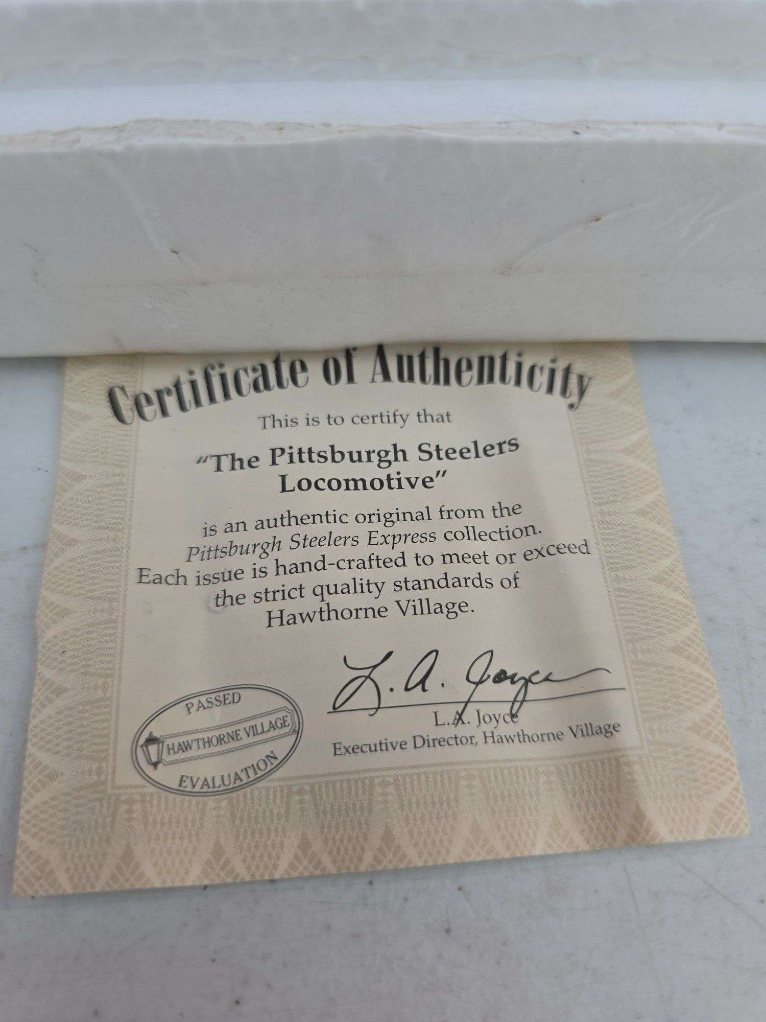 BACHMANS PITTSBURGH STEELERS TRAIN LOCOMOTIVE